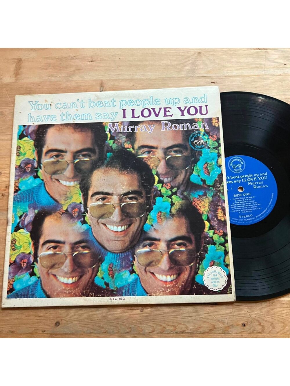 Murray Roman-You can't Beat People up and Have them say I LoveYou 33rpm VG+ VR23